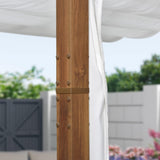 PURPLE LEAF Retractable Outdoor Curtains for Pergola, Gazebo, and More: Enjoy Your Outdoor Space in Comfort