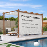 PURPLE LEAF Retractable Outdoor Curtains for Pergola, Gazebo, and More: Enjoy Your Outdoor Space in Comfort