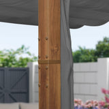 PURPLE LEAF Retractable Outdoor Curtains for Pergola, Gazebo, and More: Enjoy Your Outdoor Space in Comfort