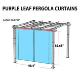 PURPLE LEAF Retractable Outdoor Curtains for Pergola, Gazebo, and More: Enjoy Your Outdoor Space in Comfort