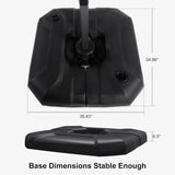 PURPLE LEAF OPEN BOX Cantilever Umbrella Base ZY04BSSBL-150-NEW-RT