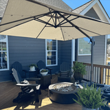 PURPLE LEAF UV Resistant Patio Umbrella Affordable Outdoor Umbrella with Base