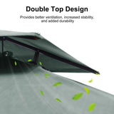 PURPLE LEAF UV50+ Fade Resistant Cantilever Umbrella, Patio Umbrellas with Base