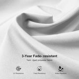 PURPLE LEAF Morden White Outdoor Umbrella Premium Aluminum Patio Cantilever Pool Sun Umbrellas