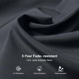 PURPLE LEAF Morden White Outdoor Umbrella Premium Aluminum Patio Cantilever Pool Sun Umbrellas