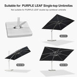 PURPLE LEAF OPEN BOX White Patio Cantilever Umbrella Base ZY02XBBS