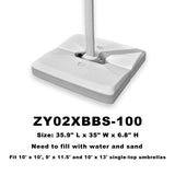 PURPLE LEAF White Patio Cantilever Umbrella Base ZY02XBBS-90