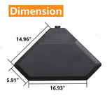 PURPLE LEAF Cantilever Umbrella Weighted Base ZY04BSSJ-60