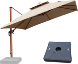 PURPLE LEAF Patio Cantilever Umbrella Weighted Base ZY01BASE-130