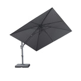 PURPLE LEAF UV Resistant Patio Umbrella with Base, Left-Right Tilt & 360° Swivel