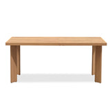 PURPLE LEAF Round & Rectangle Outdoor Dining Table HPL Aluminum Tabletop Modern Dining Table for Deck Kitchen