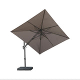 PURPLE LEAF UV Resistant Patio Umbrella with Base, Left-Right Tilt & 360° Swivel