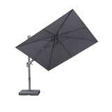 PURPLE LEAF UV Resistant Patio Umbrella with Base, Left-Right Tilt & 360° Swivel