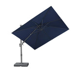 PURPLE LEAF UV Resistant Patio Umbrella with Base, Left-Right Tilt & 360° Swivel