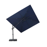 PURPLE LEAF UV Resistant Patio Umbrella with Base, Left-Right Tilt & 360° Swivel