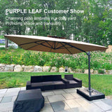PURPLE LEAF Eco-friendly Fade Resistant Patio Umbrella High Quality Cantilever Umbrella