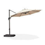 PURPLE LEAF Durable Patio Outdoor Umbrella Aluminum Round Cantilever Sun Yard Umbrellas For Pool, Deck