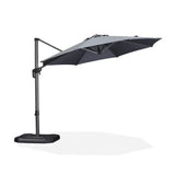 PURPLE LEAF Durable Patio Outdoor Umbrella Aluminum Round Cantilever Sun Yard Umbrellas For Pool, Deck