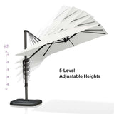 PURPLE LEAF Patio Outdoor Large Umbrella Square and Rectangular Cantilever Yard Sun Umbrellas