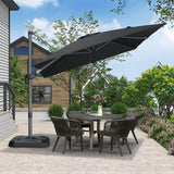 PURPLE LEAF Patio Outdoor Large Umbrella Square and Rectangular Cantilever Yard Sun Umbrellas
