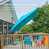 PURPLE LEAF Patio Outdoor Large Umbrella Square and Rectangular Cantilever Yard Sun Umbrellas