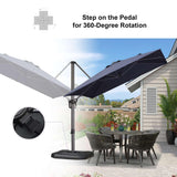 PURPLE LEAF Patio Outdoor Large Umbrella Square and Rectangular Cantilever Yard Sun Umbrellas