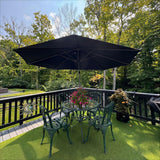 PURPLE LEAF Durable Patio Outdoor Umbrella Aluminum Round Cantilever Sun Yard Umbrellas For Pool, Deck
