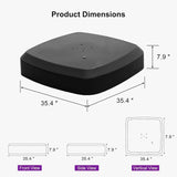 PURPLE LEAF Heavy Patio Umbrella Base with Wheels ZYBASE-8