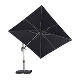 PURPLE LEAF Deluxe Left-Right Tilting Patio Umbrella Outdoor Swivel Cantilever Umbrellas