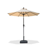 PURPLE LEAF Round Tiltable Patio Umbrella Poolside Porch Table Umbrella