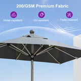 PURPLE LEAF Hailar Tilting Market Umbrella with Base Premium Outdoor Table Umbrella