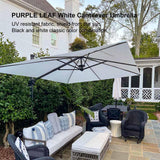 PURPLE LEAF Patio Outdoor Large Umbrella Square and Rectangular Cantilever Yard Sun Umbrellas