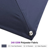 PURPLE LEAF Outdoor Sun Heavy Duty Large Cantilever Umbrella with Base