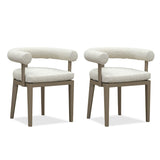 PURPLE LEAF Patio Dining Chair Set Set of 2 with Olefin Cushion Bistro Set and Aluminum Frame for Deck Kitchen Garden
