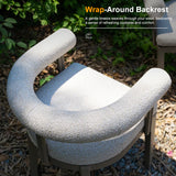 PURPLE LEAF Patio Dining Chair Set Set of 2 with Olefin Cushion Bistro Set and Aluminum Frame for Deck Kitchen Garden