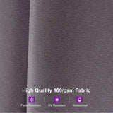 PURPLE LEAF Double-Sided Market Umbrella Large Rectangular Patio Umbrellas with Base
