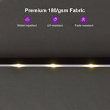 PURPLE LEAF Double Sided Patio Umbrella with Light Large Market Umbrellas with Base