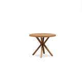 PURPLE LEAF Round & Rectangle Outdoor Dining Table HPL Aluminum Tabletop Modern Dining Table for Deck Kitchen