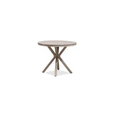 PURPLE LEAF Round & Rectangle Outdoor Dining Table HPL Aluminum Tabletop Modern Dining Table for Deck Kitchen