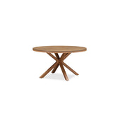 PURPLE LEAF Round & Rectangle Outdoor Dining Table HPL Aluminum Tabletop Modern Dining Table for Deck Kitchen
