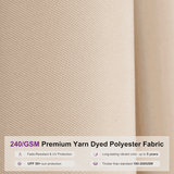 PURPLE LEAF Semi-Auto 1.9''/2.4''/3.1'' Pole Commercial Patio Umbrella Market Umbrella for Café, Restaurant & Hotel