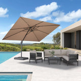 PURPLE LEAF UV Resistant Patio Umbrella Affordable Outdoor Umbrella with Base