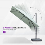 PURPLE LEAF UV Resistant Patio Umbrella Affordable Outdoor Umbrella with Base