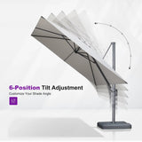 PURPLE LEAF UV Resistant Patio Umbrella Affordable Outdoor Umbrella with Base