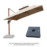 PURPLE LEAF Patio Cantilever Umbrella Weighted Base ZY01BASE-130