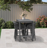 PURPLE LEAF Outdoor Bar Stools Counter Stools Rattan Bar Stools Chair with Backrest for Indoor or Outdoor, Kitchen lsland