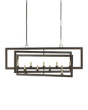 Middleton Rectangular Bronze Chandelier