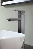 ANZZI Nettuno High Arc Single Hole Faucet (8.7" H), 1.2 GPM WaterSense Certified, Rhino Alloy Solid Brass, for Vessel Sinks, Various Finishes