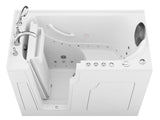 ANZZI Coupe Premier 53 - 60 in x 28 in. Air and Whirlpool Jetted Walk-in Tub in White