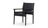 Remy Arm Chair Black Leather